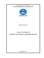 Phát triển đội ngũ giáo viên dạy nghề tại Trường Cao đẳng nghề Du lịch và Dịch vụ Hải Phòng (Luận văn thạc sĩ)