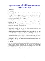 Phương pháp dạy học toán theo hướng phát triển năng lực cá nhân của học sinh tiểu học