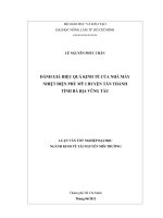 ĐÁNH GIÁ HIỆU QUẢ KINH TẾ CỦA NHÀ MÁY NHIỆT ĐIỆN PHÚ MỸ I HUYỆN TÂN THÀNH TỈNH BÀ RỊA VŨNG TÀU LUẬN VĂN TỐT NGHIỆP ĐẠI HỌC NGÀNH KINH TẾ TÀI NGUYÊN MÔI TRƯỜNG