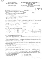 ĐỀ THI THỬ THPT QUỐC GIA 2018 MÔN TOÁN (có đáp án )