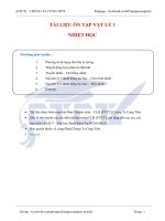 TÀI LIỆU ôn tập CUỐI kỳ  vật lý   NHIỆT học 