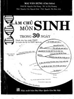 Làm chủ môn sinh trong 30 ngày