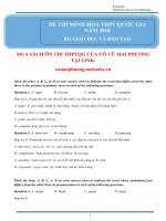 EDITED   cô mai phương   đáp án chi tiết đề thi minh họa bộ GD đt năm 2018 