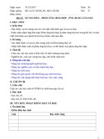 Giáo án hóa học 8 học kì 2 soạn 3 cột