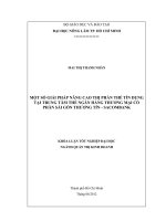 MỘT SỐ GIẢI PHÁP NÂNG CAO THỊ PHẦN THẺ TÍN DỤNG TẠI TRUNG TÂM THẺ NGÂN HÀNG THƯƠNG MẠI CỔ PHẦN SÀI GÒN THƯƠNG TÍN  SACOMBANK KHÓA LUẬN TỐT NGHIỆP ĐẠI HỌC NGÀNH QUẢN TRỊ KINH DOANH