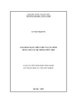 Giải pháp mạng trên chip tái cấu hình dùng cho các hệ thống phức hợp 