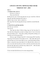 Lời dẫn chương trình đại hội chi bộ trong trường học