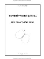HƯỚNG dẫn TÍNH TÍCH PHÂN, NGUYỄN HỒNG điệp 