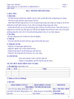 Giao án hóa học 8 học kì 1 soạn 3 cột