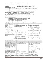 Giáo án tự chọn môn toán lớp 11 cả năm 