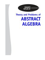 Schaums outline of theory and problems of abstract algebra by frank ayres (2004) 