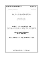 Quản lý nhà nước về đất đai trên địa bàn huyện Lệ Thủy, tỉnh Quảng Bình (tt)