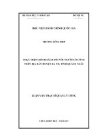 Thực hiện chính sách đối với người có công trên địa bàn huyện Ba Tơ, tỉnh Quảng Ngãi (Luận văn thạc sĩ)