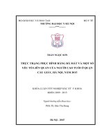 Thực trạng phục hình răng đã mất và một số yếu tố liên quan của người cao tuổi ở quận cầu giấy, hà nội 2015 