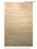 Đề thi vào lớp 10 môn toán các tỉnh năm học 2017   2018