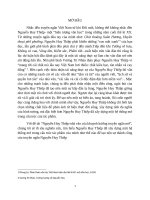 NGUYỄN HUY THIỆP  NHÀ VĂN CỦA KHUYNH HƯỚNG TRUYỆN NGẮN MỞ