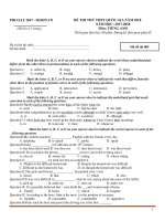 12 đề thi thử tiếng anh năm 2018 – cô mai phương   đề số  (2)