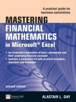 Mastering financial mathematics in microsoft excel a practical guide for business calculations (2nd edition) 