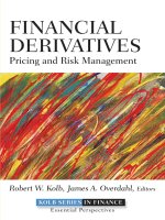 Giáo trình Financial derivatives pricing and risk management