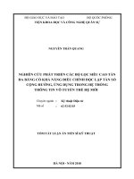 Nghiên cứu phát triển các bộ lọc siêu cao tần đa băng có khả năng điều chỉnh độc lập tần số cộng hưởng, ứng dụng trong hệ thống thông tin vô tuyến thế hệ mới  