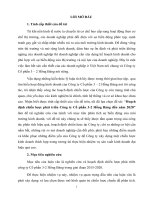 Hoạch định chiến lược phát triển công ty cổ phần 3 2 hồng bàng đến năm 2020 