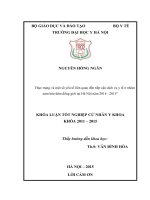 Thực trạng và một số yếu tố liên quan đến tiếp cận dịch y tế ở nhóm nam bán dâm đồng giới tại hà nội năm 2014 2015 