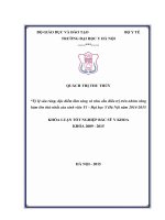 Tỷ lệ sâu răng đặc điểm lâm sàng và nhu cầu điều trị trên nhóm răng hàm lớn thứ nhất của sinh viên y1 đại học y HN 2014 2015