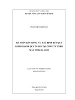 KẾ TOÁN BÁN HÀNG VÀ XÁC ĐỊNH KẾT QUẢ KINH DOANH QÚY IV2011 TẠI CÔNG TY TNHH MÁY TÍNH BA COM