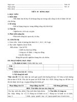 Giáo án vật lý 6 học kì 2  3 cột