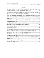 Báo cáo thực tập tổng hợp tại NGÂN HÀNG TMCP KỸ THƯƠNG VIỆT NAM TECHCOMBANK  CHI NHÁNH HOÀNG QUỐC VIỆT