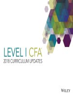 CFA level1 2018 curriculum updates