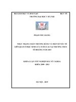 Thực trạng chấn thương răng và một số yếu tố liên quan ơ học sinh lứa tuổi 13 16 trịa THCS tô hoàng năm 2015 