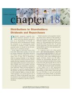 Financial management theory and practice chapter18 distributions to shareholders dividends and repurchases 