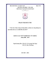 Nhu cầu và thực trạng sử dụng dịch vụ chăm sóc răng miệng của một nhóm dân cư ở xã hải bối năm 2015 