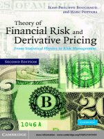 Theory of financial risk and derivative pricing  from statistical physics to risk management {s b}™