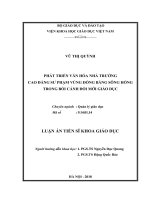 Phát triển văn hóa nhà trường cao đẳng sư phạm vùng đồng bằng sông Hồng trong bối cảnh đổi mới giáo dục.PDF