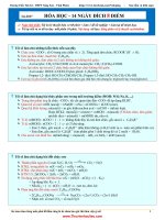 Tài liệu ôn tập thi THPT quốc gia môn hóa học theo chủ đề 