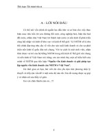 tieu luan tài chính tiền tệ nguồn vốn kinh doanh và giải pháp tạo lập nguồn vốn kinh doanh của NHTM ở việt nam