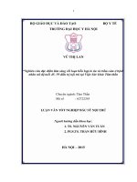 Nghiên cứu đặc điểm lâm sàng rối loạn hỗn hợp lo âu và trầm cảm ở bệnh nhân nữ độ tuổi 45   59, điều trị nội trú tại bệnh viện sức khỏe tâm thần từ tháng 9  2014 đến tháng 8  2015