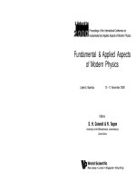Fundamental and applied aspects of modern physics 