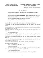 bài thu hoạch bồi dưỡng thường xuyên cấp thcs module 13, 14, 15, 16 