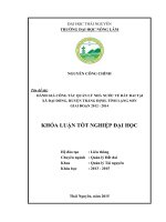 Đánh giá công tác quản lý nhà nước về đất đai tại xã Đại Đồng  Tràng Định  tỉnh Lạng sơn giai đoạn 2012  2014 (Khóa luận tốt nghiệp)