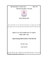 Nghiên cứu đặc điểm lâm sàng các hình thái loạn thần so rượu ở bệnh nhân điều trị nội trú tại viên sức khỏe tâm thần từ năm 2012 2014