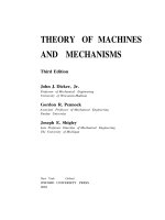 Theory of machines and mechanisms 