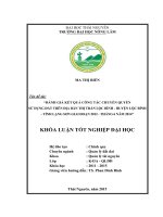 Đánh giá kết quả công tác công tác chuyển quyền sử dụng đất trên địa bàn thị trấn Lộc Bình  huyện Lộc Bình  tỉnh Lạng Sơn, giai đoạn 2012  6 2014 (Khóa luận tốt nghiệp)