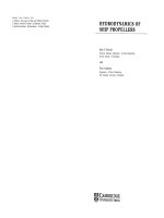 Hydrodynamics of ship propellers; series 3 