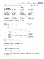Bộ đề luyện thi tiếng anh lớp 5   đề 3