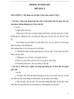 bài thu hoạch bồi dưỡng thường xuyên cấp thcs module 3 