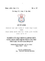 Nghiên cứu đặc điểm xạ hình chức năng thận trên bệnh nhân ung thư tiền liệt tuyến giai đoạn IV 