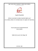 Nâng cao chất lượng nguồn nhân lực của Tổng Công ty Cổ phần Đầu tư Quốc tế Viettel (tt)